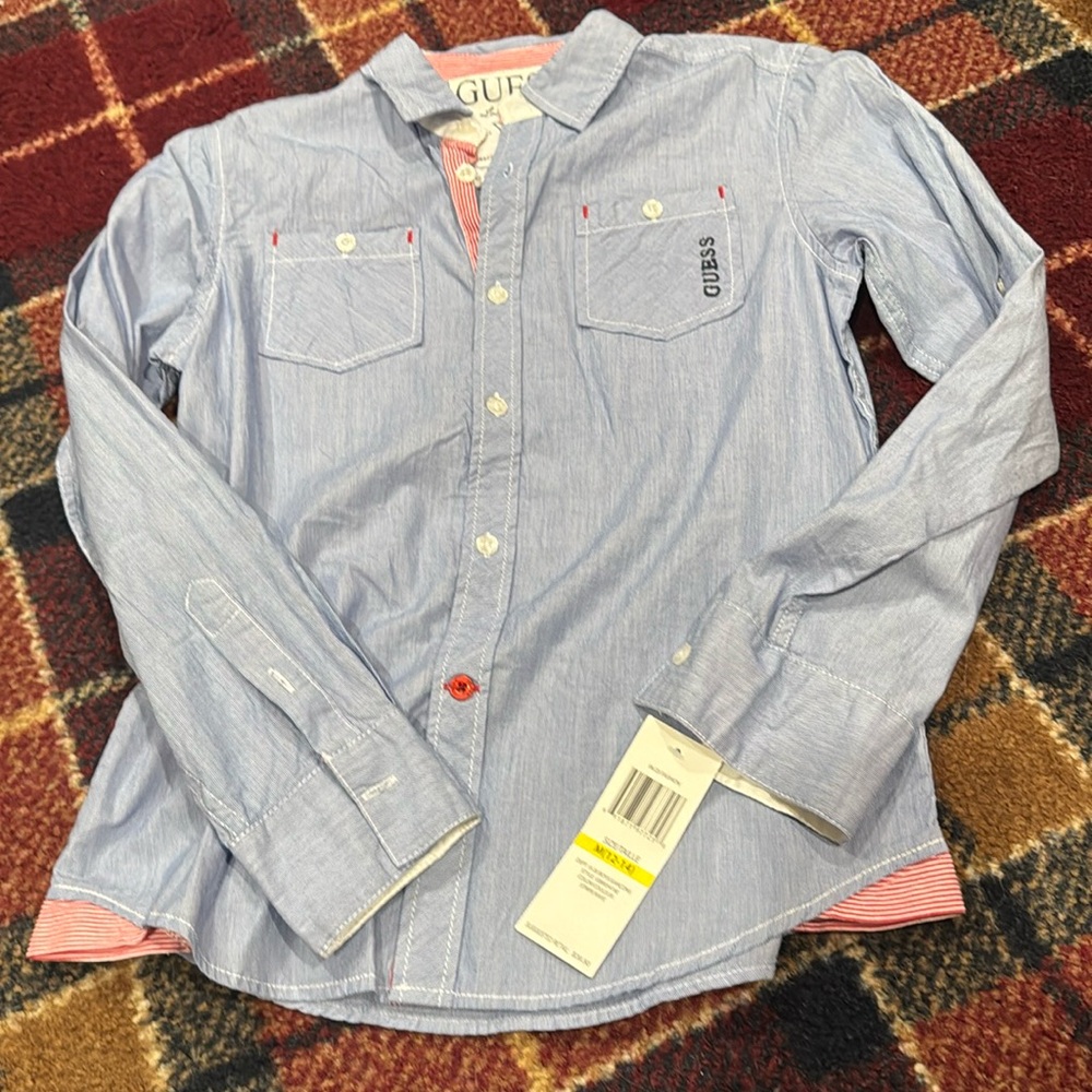 Boys size M 12/14 Guess dress shirt. Never worn.